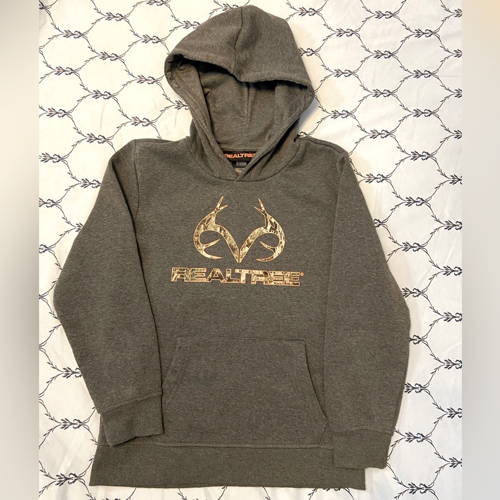 Realtree hooded sweatshirt boys size 8/10